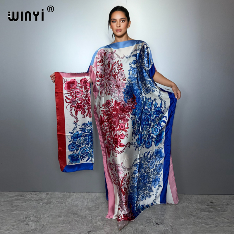 Boho Summer Beach Maxi Dress - WINYI Sommer Boho Afrikanisches Kleid für