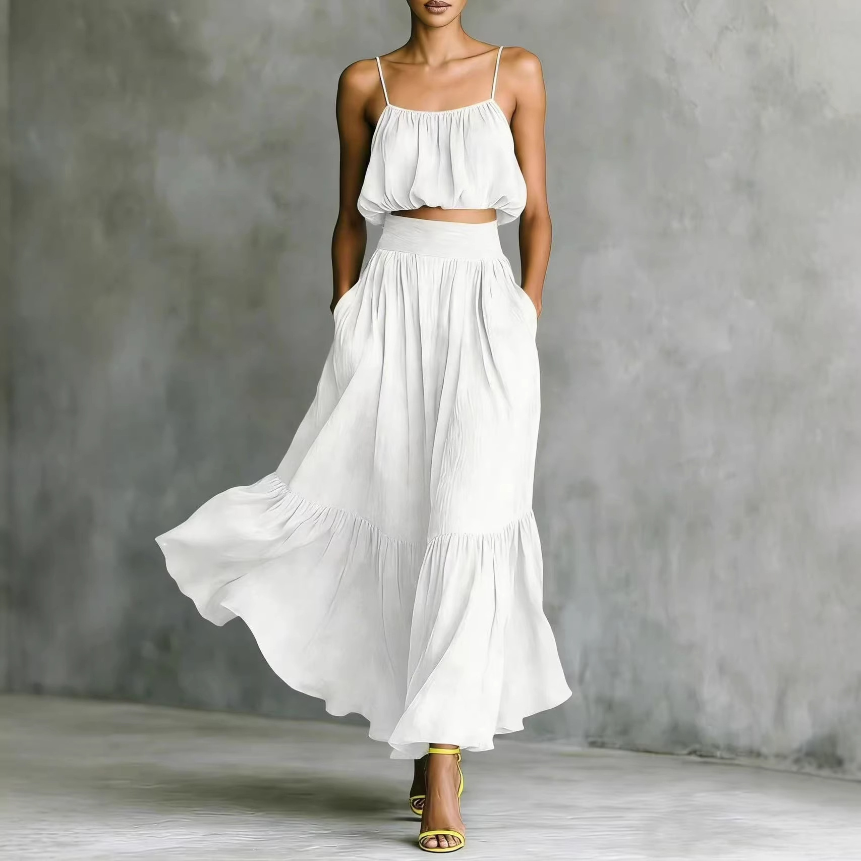 Damen Sommer 2-teiliges Outfit – Boho Summer Beach Maxi Dress Bewertung und Preis