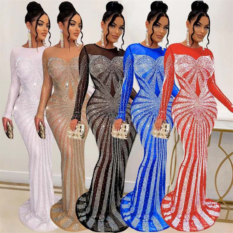 Sexy Sparkly Kristall Strass M – Sexy Mesh Sheer Bodycon Dress Bewertung und Preis