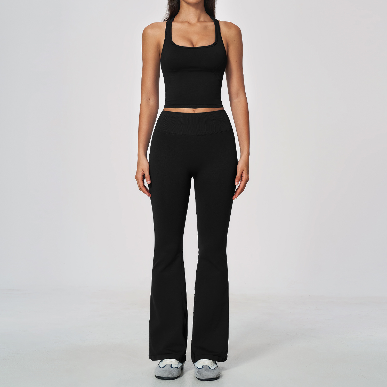 Damen 2-Teiliges Yoga-Set Race – Seamless Ribbed Workout Tank Top Bewertung und Preis