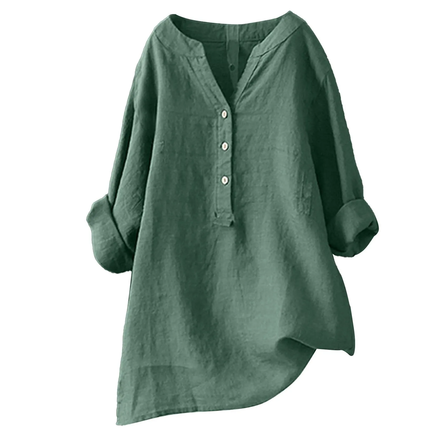 Unisex Damen Herren Baumwoll-L – Casual Loose Linen Shirt Dress Bewertung und Preis