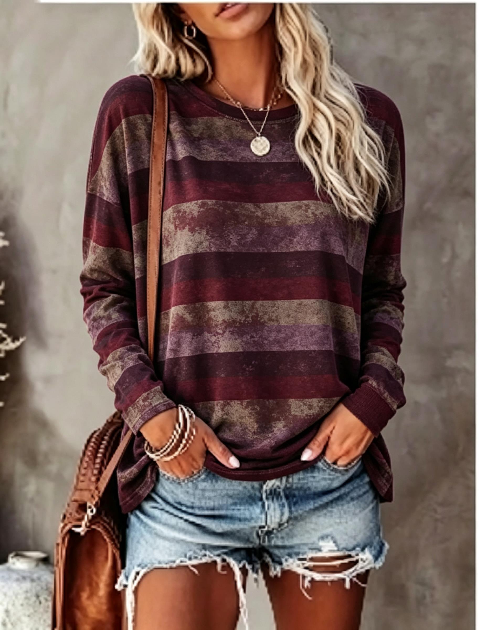 Damen-Langarm-T-Shirt, Vintage – Blouses Bewertung und Preis
