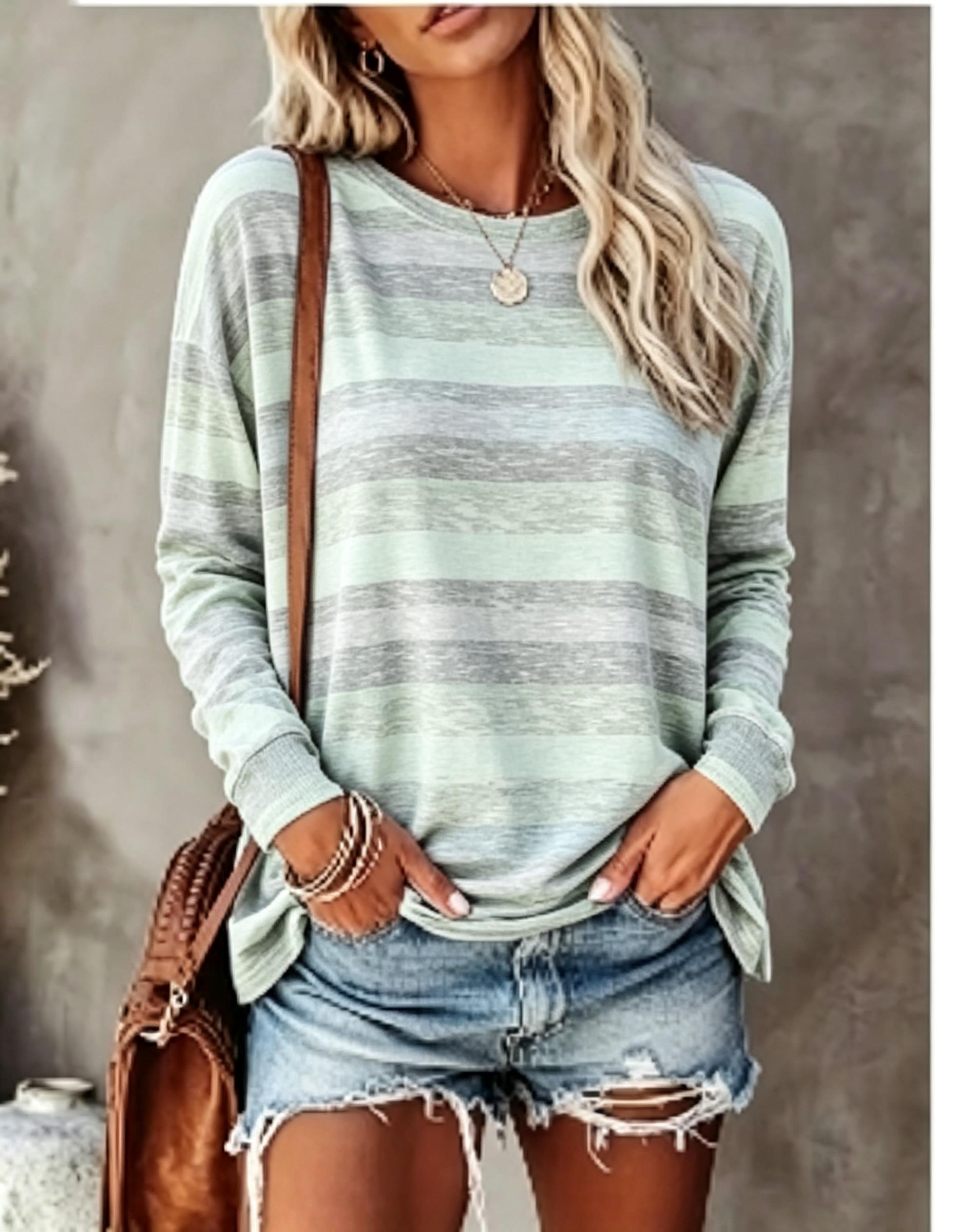 Damen-Langarm-T-Shirt, Vintage – Blouses Bewertung und Preis