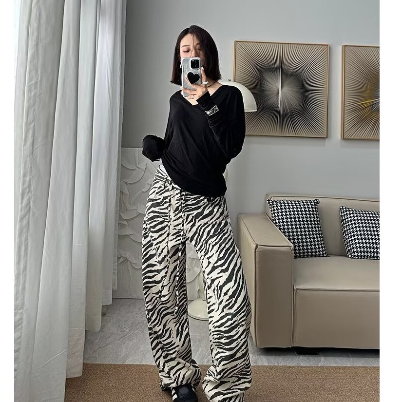 Zebra-Muster Damen-Jeans, Vint – Jeans Bewertung und Preis